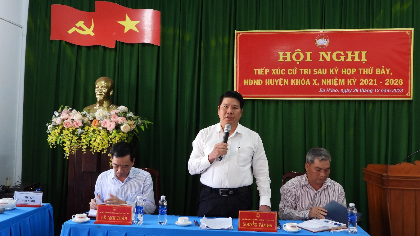 HĐND huyện hoàn thành kế hoạch tiếp xúc cử tri sau Kỳ họp thứ 7, khóa X, nhiệm kỳ 2021-2026